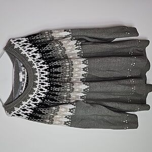 Warehouse One 3X black and gray crew neck sweater